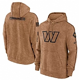 Men's Washington Commanders 2023 Brown Salute to Service Pullover Hoodie,baseball caps,new era cap wholesale,wholesale hats